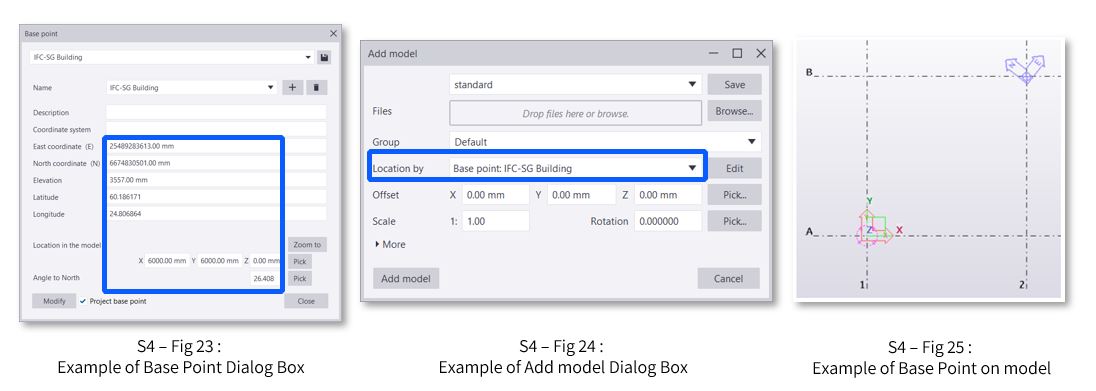 Example of Base Point Dialog Box